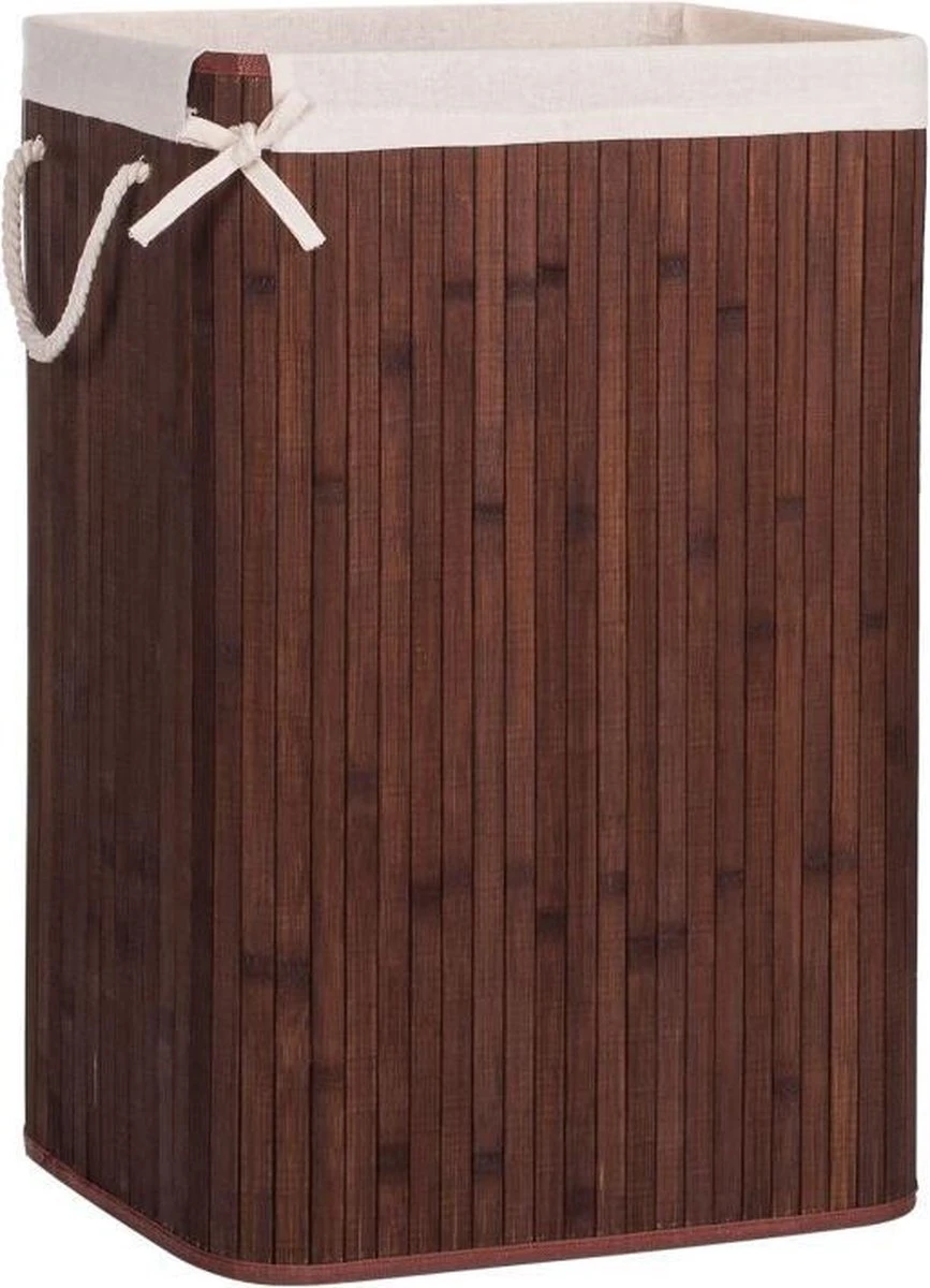 Springos Wasmand | Met Deksel | Opvouwbaar | 72 Liter | Met Uitneembare Waszak | Wasmand | Bruin 9 Springos Wasmand | Met Deksel | Opvouwbaar | 72 Liter | Met Uitneembare Waszak | Wasmand | Bruin - Afbeelding 7