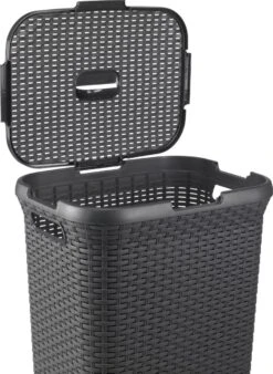 Curver Style Wasmand Met Deksel - 60L - Antraciet 17 Curver Style Wasmand Met Deksel - 60L - Antraciet -Winkel Voor Dagelijkse Benodigdheden 878x1200 7
