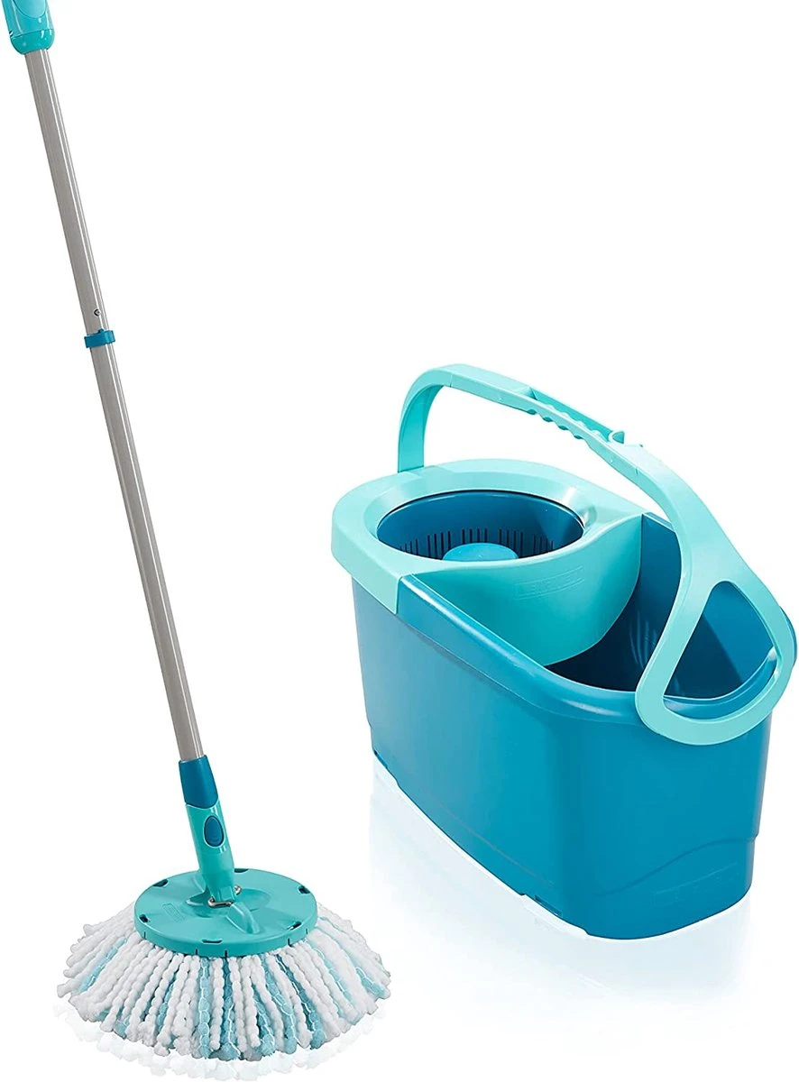 BERKATMARKT - Leifheit Set Clean Twist Disc Mop Ergo Wastafels, Emmer En Dweil, Eenvoudig Te Bedienen, Microvezel Mop En Telescoopsteel 3 BERKATMARKT - Leifheit Set Clean Twist Disc Mop Ergo Wastafels, Emmer En Dweil, Eenvoudig Te Bedienen, Microvezel Mop En Telescoopsteel
