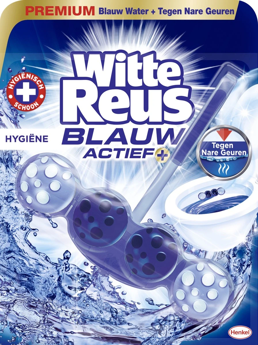 Witte Reus Blauw Actief Toiletblok - Hygiene - WC Blokjes Voordeelverpakking - 10 Stuks 4 Witte Reus Blauw Actief Toiletblok - Hygiene - WC Blokjes Voordeelverpakking - 10 Stuks - Afbeelding 2