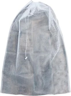 Orange85 Waszak - Groot - XL - 60 X 90 CM - Wit - Treksysteem - Trekbandsluiting - Polyester - Wasnet - Laundry Bag - Voor Kleding -Winkel Voor Dagelijkse Benodigdheden 898x1200 1