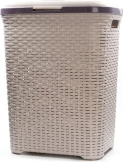 PrimeHome Wasmand Met Deksel – Wassorteerder - Wasbox - Wasmanden Met Deksel - 55 Liter – Kunststof - Roze -Winkel Voor Dagelijkse Benodigdheden 913x1200 6