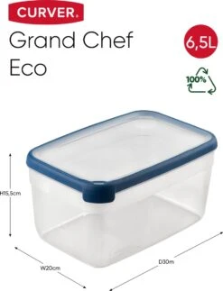 Curver Vershoudbakje Chef Eco 6,5 L Transparant 16 Curver Vershoudbakje Chef Eco 6,5 L Transparant -Winkel Voor Dagelijkse Benodigdheden 918x1200 9
