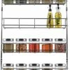 KitchenBrothers Ophangbaar Kruidenrek Voor 32 Kruidenpotjes - Spice Rack – Keuken Rek - Kruiden Organizer - Specerijen Opbergen - 4 Laags - 40 X 6.3 X 50 Cm - RVS 1 KitchenBrothers Ophangbaar Kruidenrek Voor 32 Kruidenpotjes - Spice Rack – Keuken Rek - Kruiden Organizer - Specerijen Opbergen - 4 Laags - 40 X 6.3 X 50 Cm - RVS -Winkel Voor Dagelijkse Benodigdheden 926x1200
