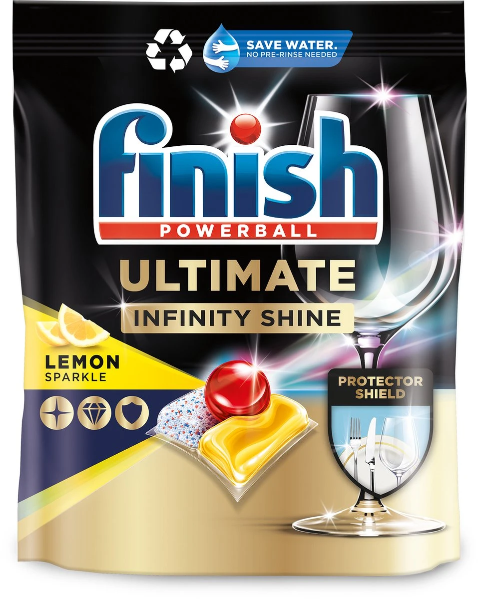 Finish Ultimate Infinity Shine Citroen Vaatwastabletten - 80 Capsules 4 Finish Ultimate Infinity Shine Citroen Vaatwastabletten - 80 Capsules - Afbeelding 2