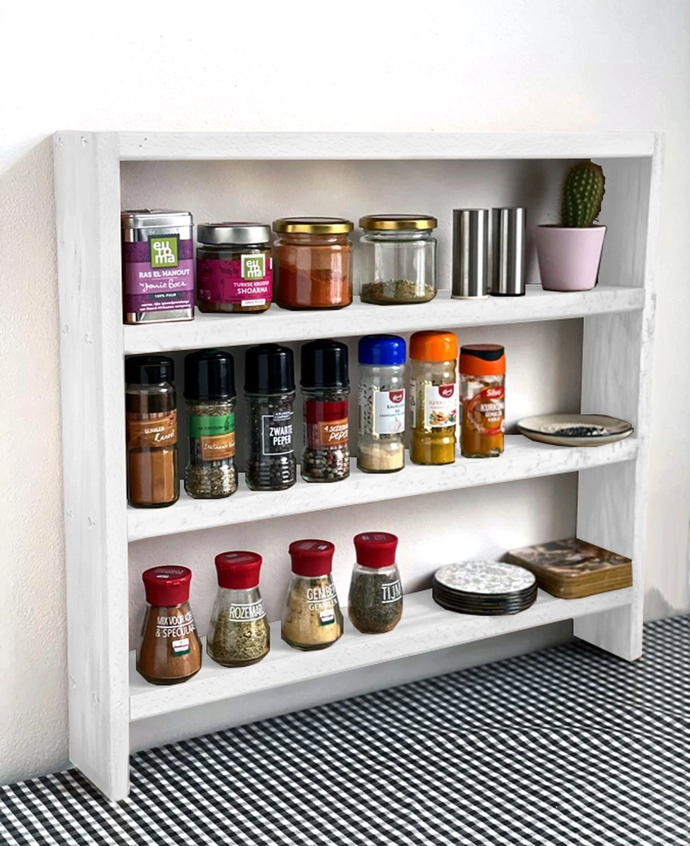 Beckenbau - Kruidenrek Staand - Kruidenrek - Keuken Organizers - Massief Hout - 58x53 3 Beckenbau - Kruidenrek Staand - Kruidenrek - Keuken Organizers - Massief Hout - 58x53