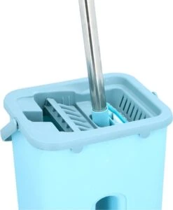 Alpina Platte Mop Met Emmer - Incl. 2 Microvezeldoeken - Voor Harde Vloeren - 360° Draaibaar 30 Alpina Platte Mop Met Emmer - Incl. 2 Microvezeldoeken - Voor Harde Vloeren - 360° Draaibaar -Winkel Voor Dagelijkse Benodigdheden 989x1200 2